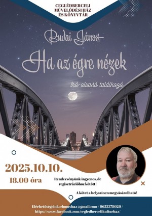 Író-olvasó találkozó Ceglédbercel plakát