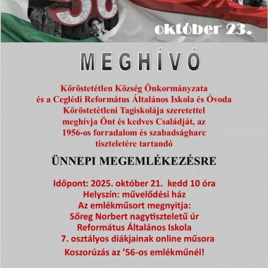 Meghívó Kőröstetétlen