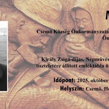 A NÉPMŰVÉSZET CSEMŐI MESTERE Csemő