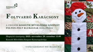 Foltvarró Karácsony Cegléd plakát