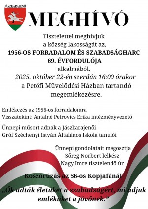 Meghívó Jászkarajenő plakát