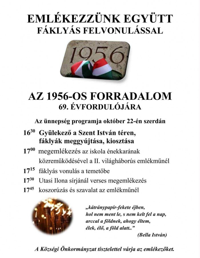 Emlékezzünk együtt fáklyás felvonulással