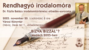 Rendhagyó Irodalomóra Hévíz plakát