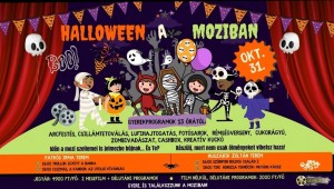 Halloween a moziban Cegléd plakát