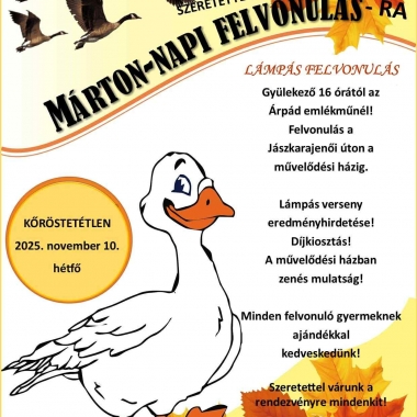 Márton-napi lámpás felvonulás Kőröstetétlen