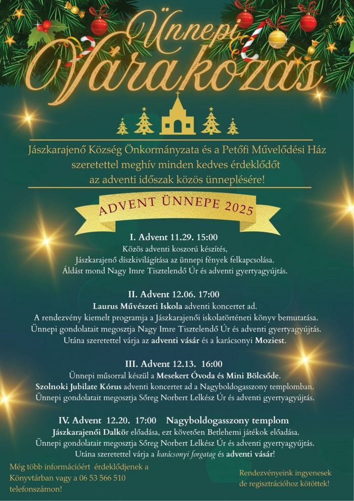 Ünnepi várakozás – Advent ünnepe 2025