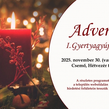 Advent I. gyertyagyújtás Csemő