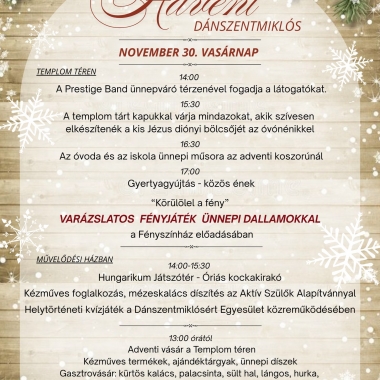 Advent Dánszentmiklós Dánszentmiklós