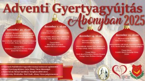 Adventi Gyertyagyújtás Abonyban 2025 Abony plakát