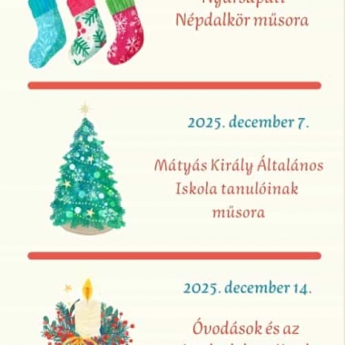 Advent vasárnapjai Nyársapáton Nyársapát