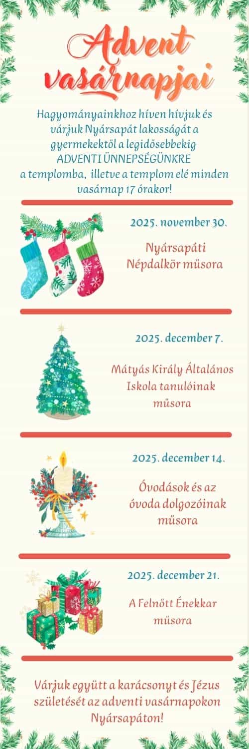 Advent vasárnapjai Nyársapáton