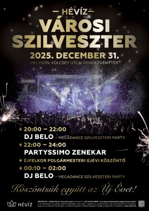 Városi Szilveszter Hévíz plakát