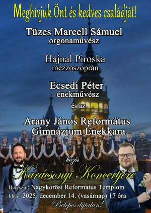 Karácsonyi koncert Nagykőrös plakát
