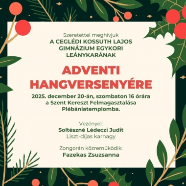 Adventi Hangverseny Cegléd