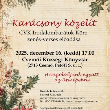 Karácsony közelít Csemő