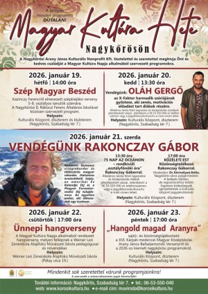 Magyar Kultúra Hete Nagykőrös plakát