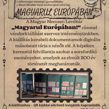 „Magyarul Európában!” – vándorkiállítás Törtel