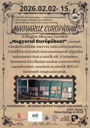 „Magyarul Európában!” – vándorkiállítás Törtel plakát