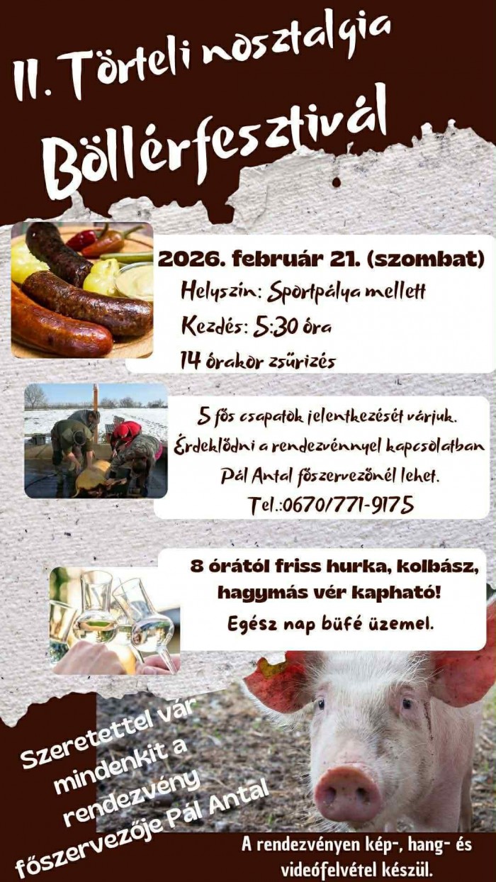 II. Törteli Nosztalgia Böllérfesztivál