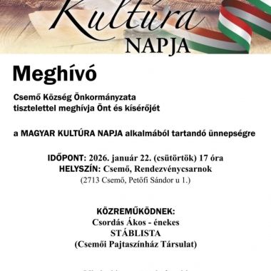 Magyar Kultúra Napja Csemő