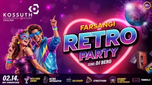 FARSANGI RETRO PARTY Cegléd plakát
