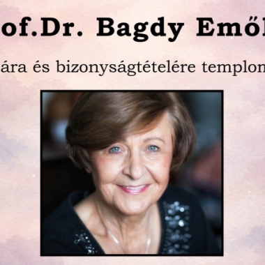 Prof. Dr. Bagdy Emőke előadása Hévíz