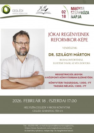 JÓKAI REGÉNYEINEK REFORMKOR-KÉPE Cegléd plakát