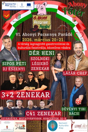 VI. Abonyi Pecsenye Parádé Abony plakát