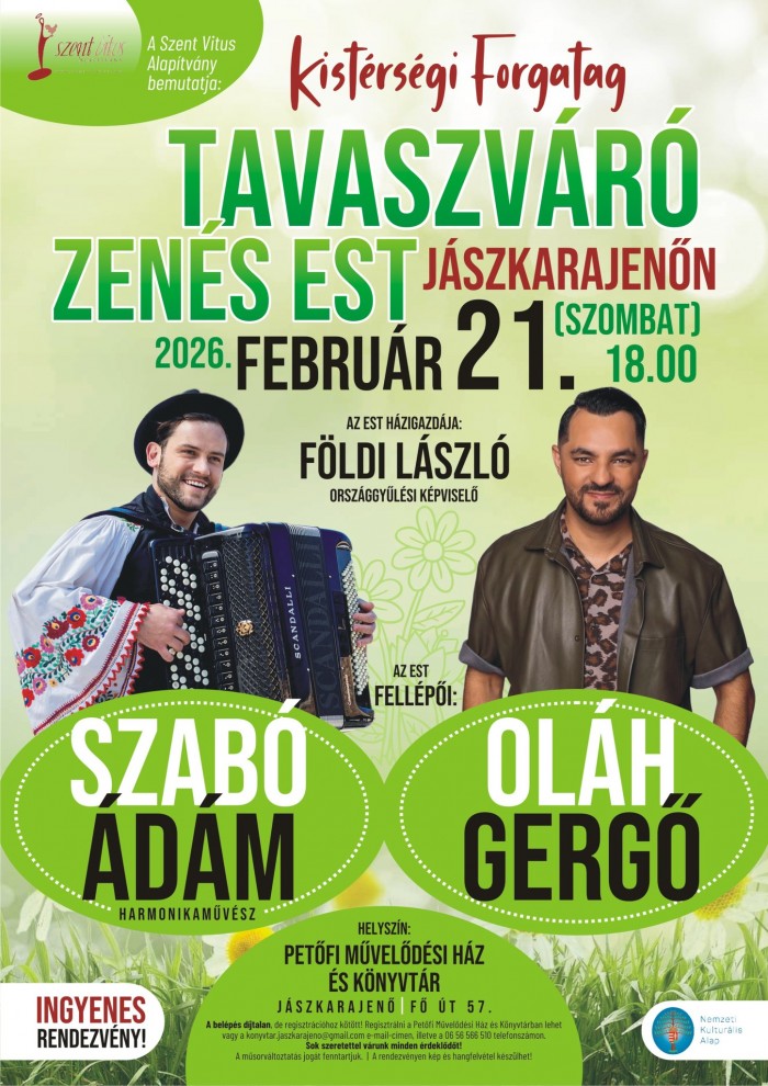 Kistérségi Forgatag – Tavaszváró Zenés Est