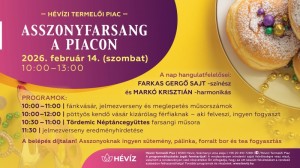 Asszonyfarsang a piacon Hévíz plakát