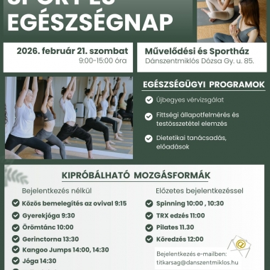 Sport és Egészségnap – Dánosi Fitt-Zóna Dánszentmiklós