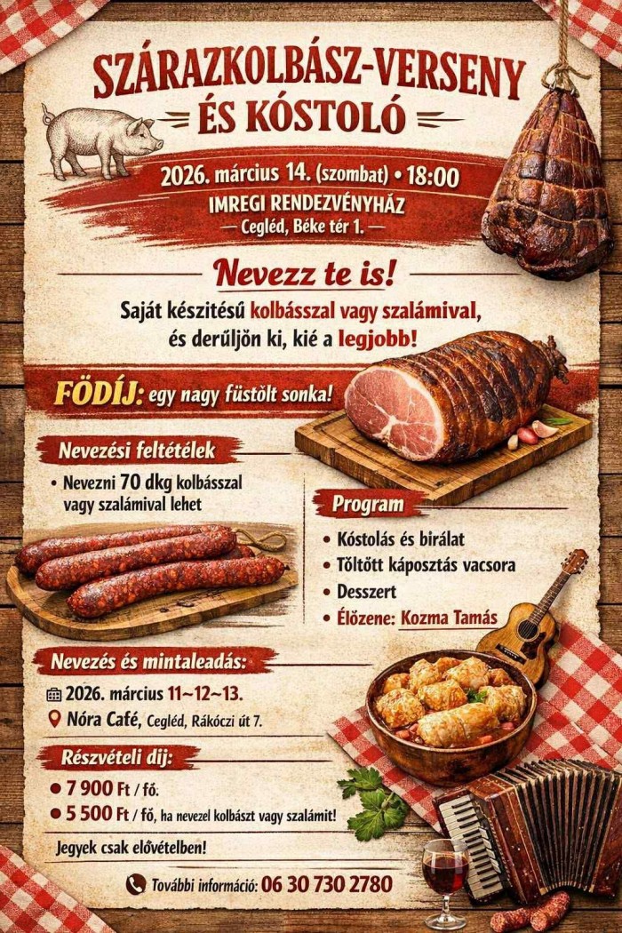 Szárazkolbász verseny és kóstoló