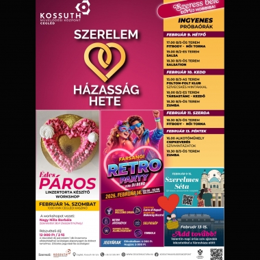 Szerelem és házasság hete Cegléd