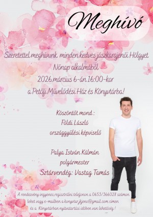 Nőnapi Ünnepség Jászkarajenő plakát