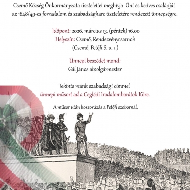 MEGHÍVÓ – Március 15. Csemő