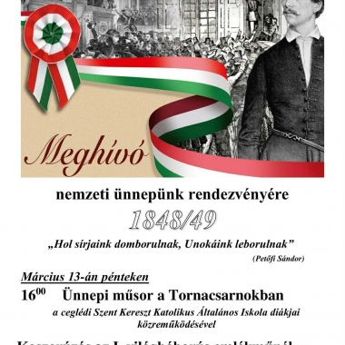 Március 15. – Emlékezzünk együtt hőseinkre! Cegléd