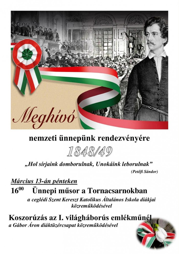 Március 15. – Emlékezzünk együtt hőseinkre!