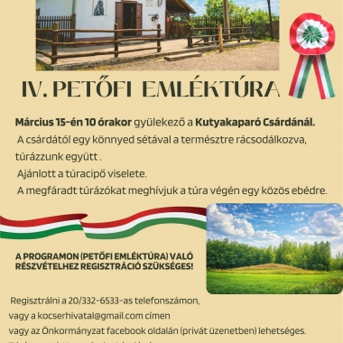 IV. Petőfi emléktúra Kocsér