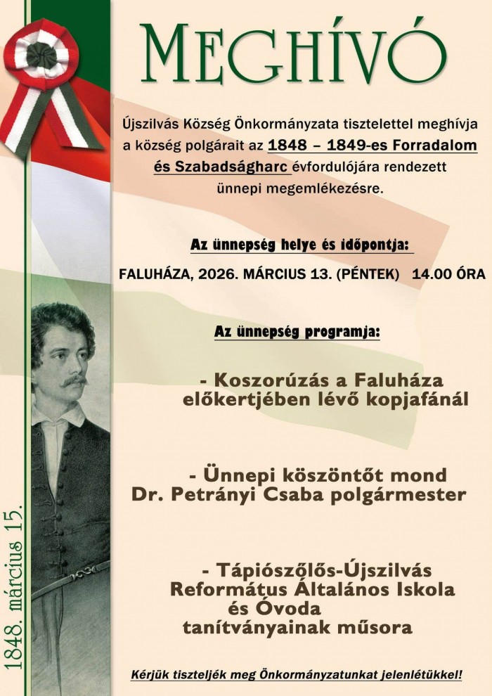 Ünnepi megemlékezés Újszilváson