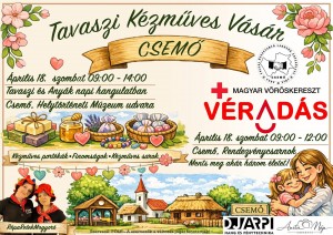 Tavaszi Kézműves Vásár Csemőben Csemő plakát