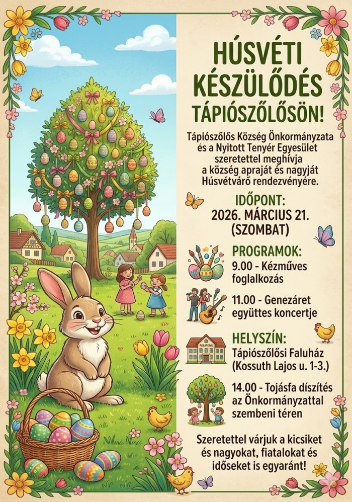 Húsvéti készülődés Tápiószőlősön!