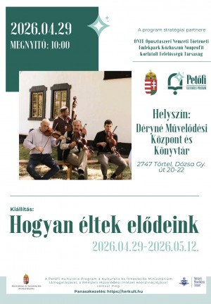 Hogyan éltek elődeink Törtel plakát