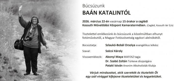 Búcsúzunk Baán Katalintól