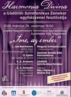 Harmonia Divina – „Íme az ember” Cegléd plakát