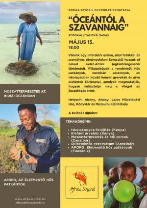 "Óceántól a Szavannáig" Abony plakát