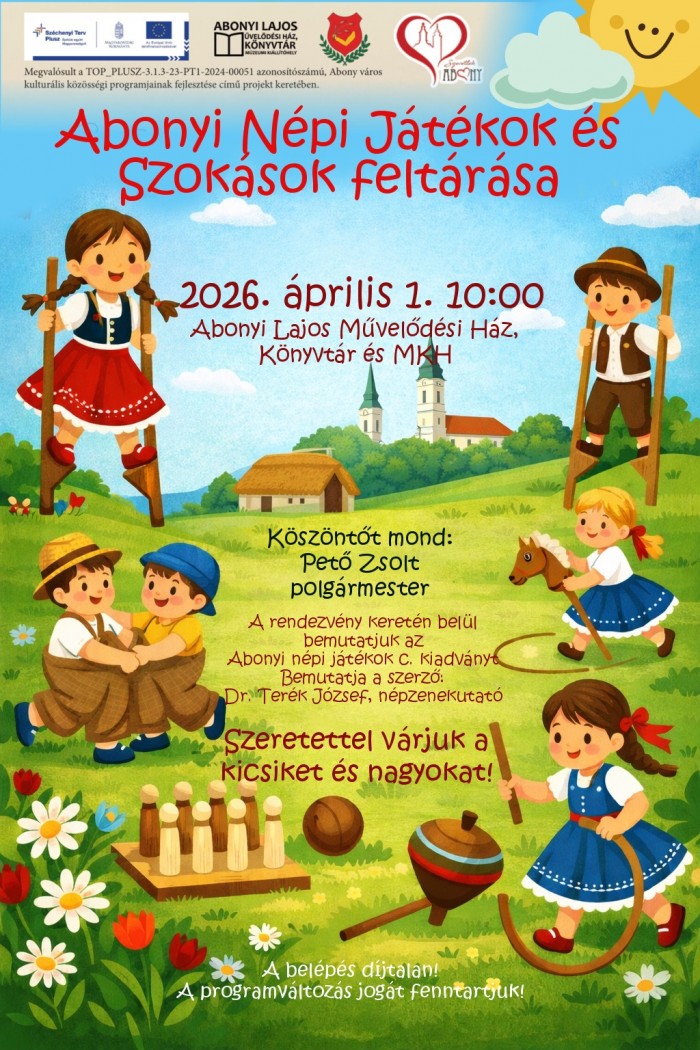 Abonyi Népi Játékok és szokások feltárása