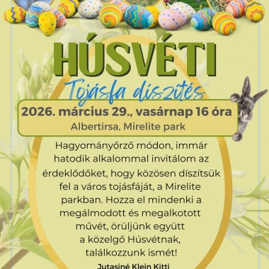 Húsvéti tojásfa díszítés Albertirsán! Albertirsa