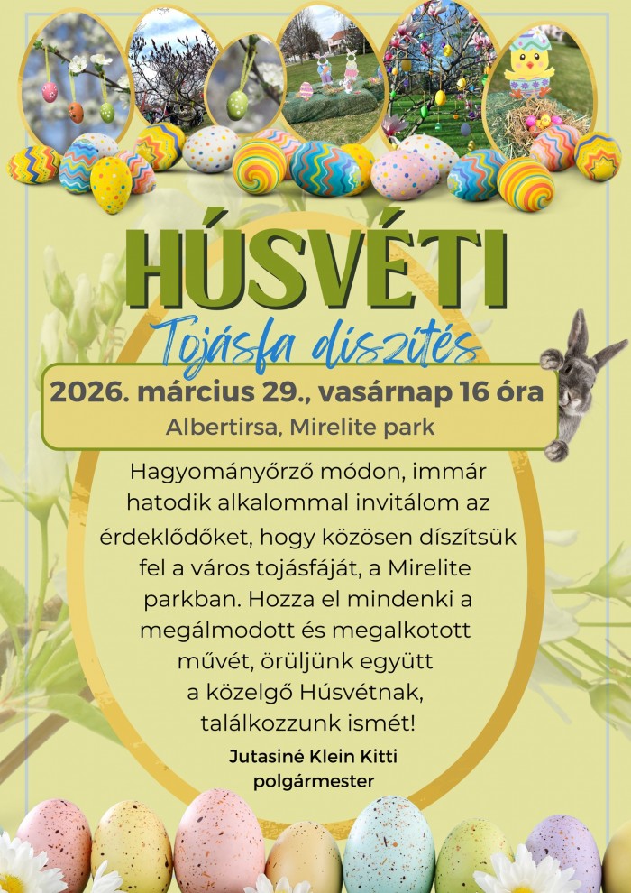 Húsvéti tojásfa díszítés Albertirsán!