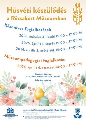 Húsvéti készülődés a Rózsakertben Hévíz plakát