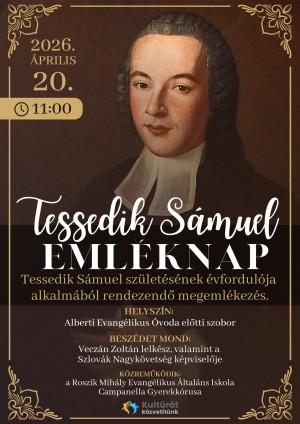 TESSEDIK SÁMUEL EMLÉKNAP Albertirsa plakát